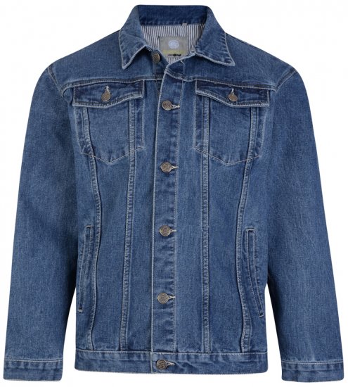 Kam Jeans Western Denim Jacket Blue - Casacos - Casacos Homem Tamanhos Grandes