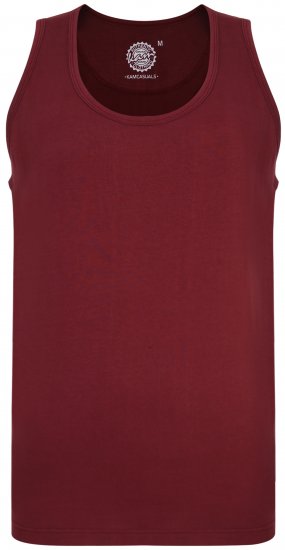 Kam Jeans 500 Tank Top Burgundy - T-shirts - T-shirts Homem Tamanhos Grandes