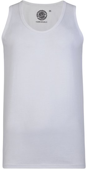 Kam Jeans 500 Tank Top White - T-shirts - T-shirts Homem Tamanhos Grandes