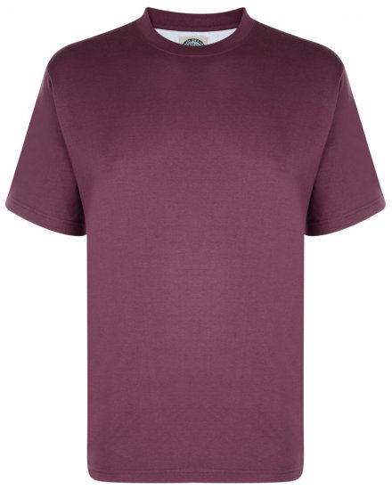 Kam Jeans T-shirt Plum - T-shirts - T-shirts Homem Tamanhos Grandes