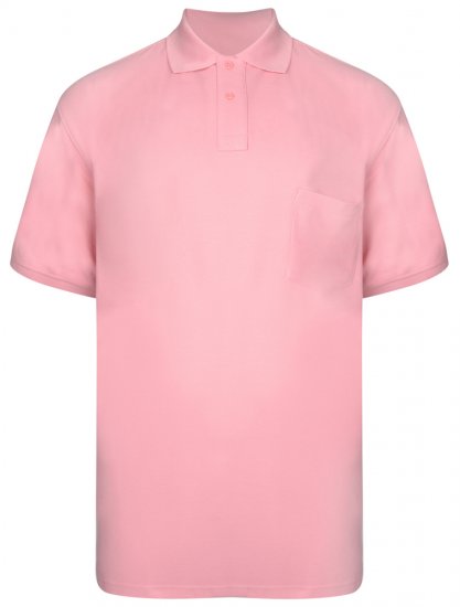 Kam Jeans Polo Pink - Pólos - Pólos Tamanhos Grandes Homem