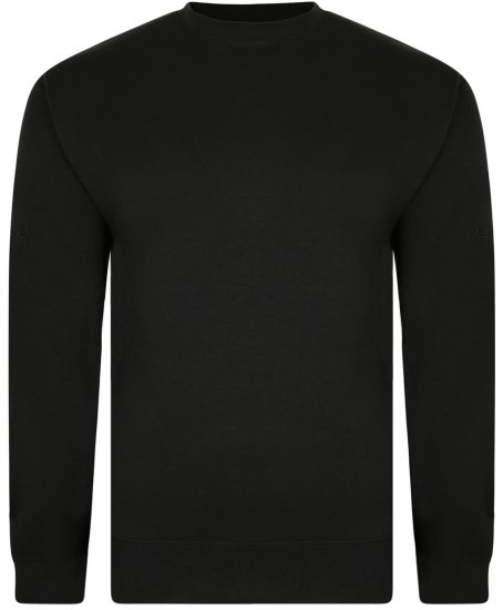 Kam Jeans Sweatshirt Black - Sweatshirts & hoodies - Sweatshirt & Camisolas com Capuz tamanhos grandes
