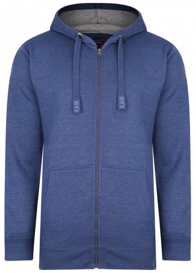 Kam Jeans Hoodie Royal Blue - Sweatshirts & hoodies - Sweatshirt & Camisolas com Capuz tamanhos grandes