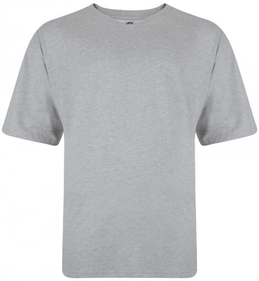 Kam Jeans V-neck T-shirt Grey - T-shirts - T-shirts Homem Tamanhos Grandes