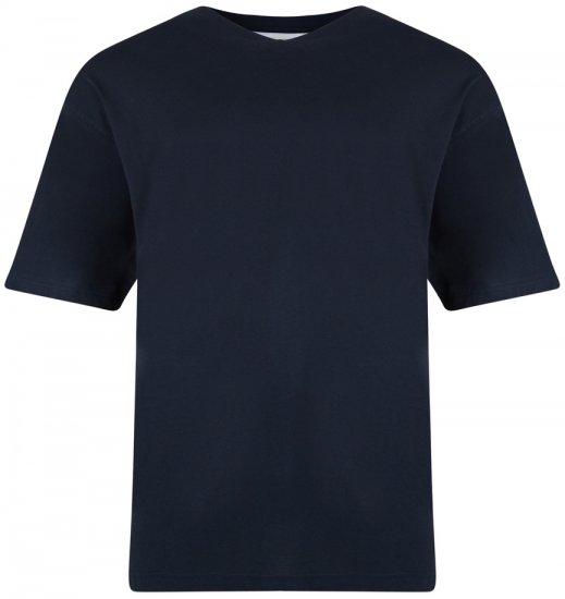 Kam Jeans V-neck T-shirt Navy - T-shirts - T-shirts Homem Tamanhos Grandes