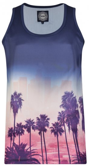 Kam Jeans 5250 Tank Top Navy - T-shirts - T-shirts Homem Tamanhos Grandes