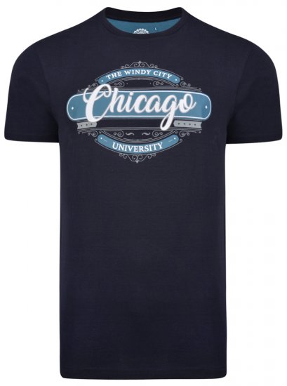 Kam Jeans 5253 T-shirt Navy - T-shirts - T-shirts Homem Tamanhos Grandes