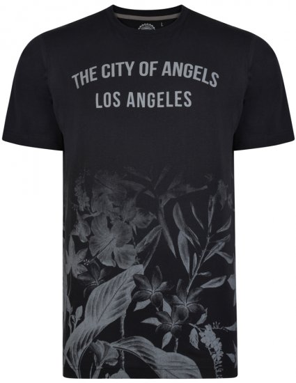 Kam Jeans 5255 T-shirt Black - T-shirts - T-shirts Homem Tamanhos Grandes
