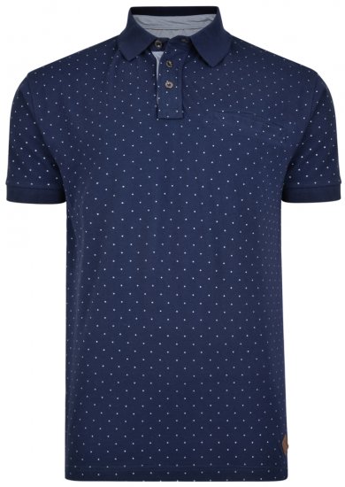 Kam Jeans 5271 Polo Navy - Pólos - Pólos Tamanhos Grandes Homem