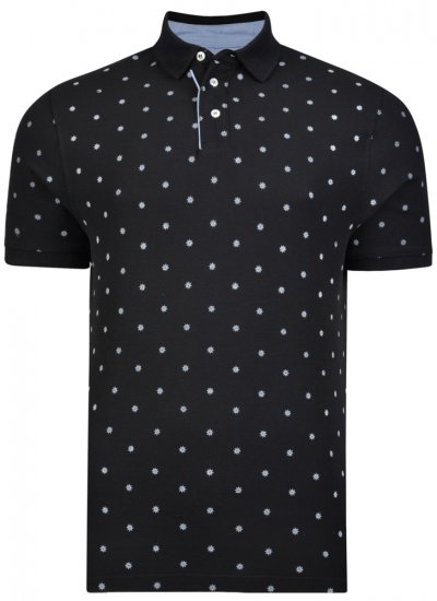 Kam Jeans 5272 Polo Black - Pólos - Pólos Tamanhos Grandes Homem