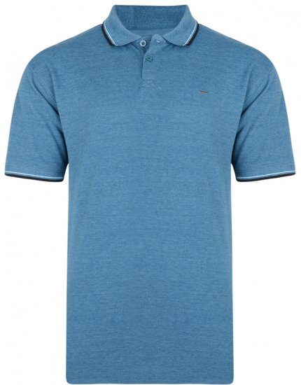 Kam Jeans 5289 Polo Denim - Pólos - Pólos Tamanhos Grandes Homem