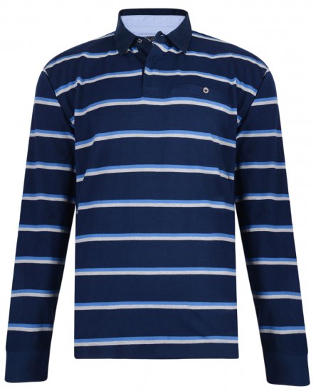 Kam Jeans 5297 Polo Navy - Pólos - Pólos Tamanhos Grandes Homem