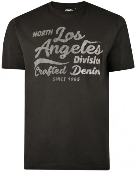 Kam Jeans 5302 T-shirt Black - T-shirts - T-shirts Homem Tamanhos Grandes