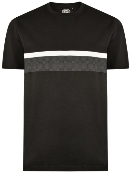 Kam Jeans 5307 T-shirt Black - T-shirts - T-shirts Homem Tamanhos Grandes