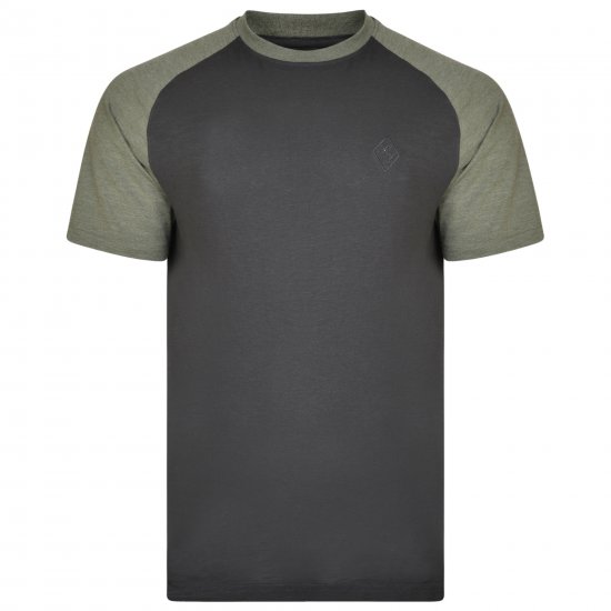 Kam Jeans 5314 Twin pack T-shirts Black/Navy - T-shirts - T-shirts Homem Tamanhos Grandes
