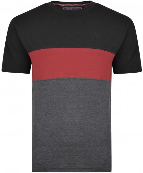 Kam Jeans 5322 T-shirts black - T-shirts - T-shirts Homem Tamanhos Grandes