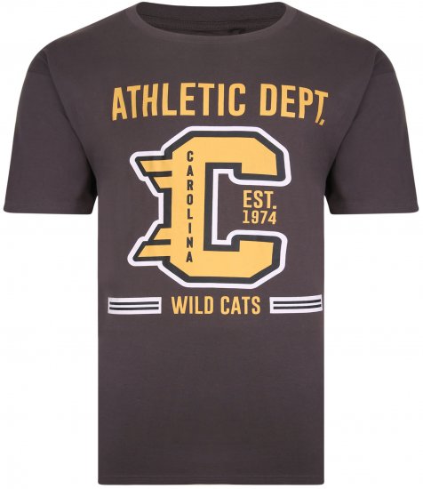 Kam Jeans 5329 Twin pack T-shirt Charcoal/Navy - T-shirts - T-shirts Homem Tamanhos Grandes