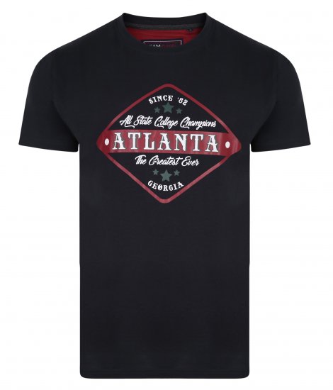 Kam Jeans 5333 Atlanta Tee Navy - T-shirts - T-shirts Homem Tamanhos Grandes