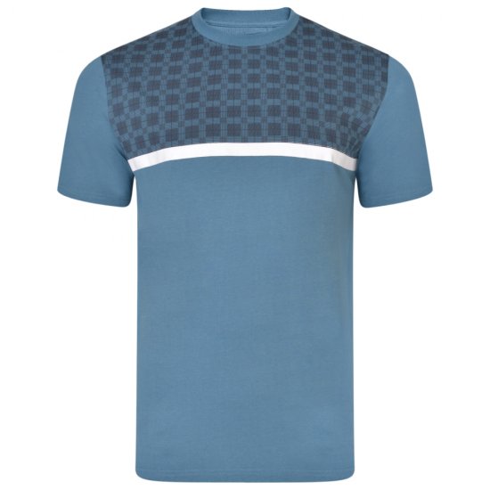 Kam Jeans 5347 Twin pack T-shirt Black/Denim - T-shirts - T-shirts Homem Tamanhos Grandes