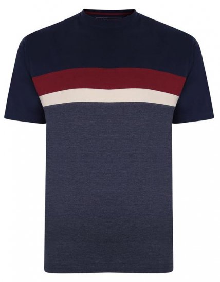 Kam Jeans 5356 Cut&Saw T-shirt Navy - T-shirts - T-shirts Homem Tamanhos Grandes