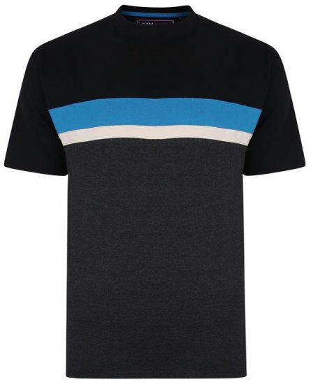 Kam Jeans 5356 Cut&Saw T-shirt Black - T-shirts - T-shirts Homem Tamanhos Grandes