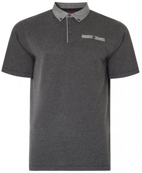 Kam Jeans 5402 T-shirt Charcoal - Pólos - Pólos Tamanhos Grandes Homem
