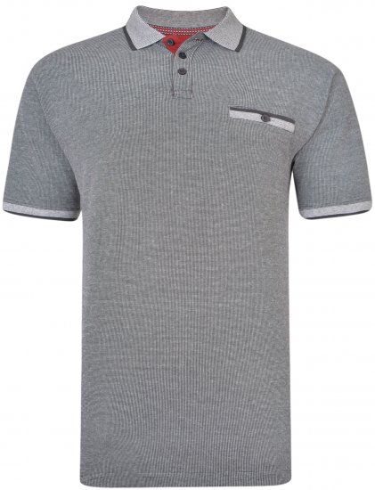 Kam Jeans 5416 Polo Black - Pólos - Pólos Tamanhos Grandes Homem