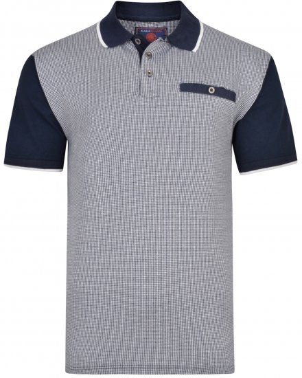 Kam Jeans 5421 Polo Navy - Pólos - Pólos Tamanhos Grandes Homem