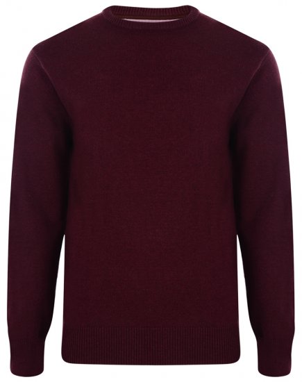 Kam Jeans Knitted Sweater Burgundy - Sweatshirts & hoodies - Sweatshirt & Camisolas com Capuz tamanhos grandes