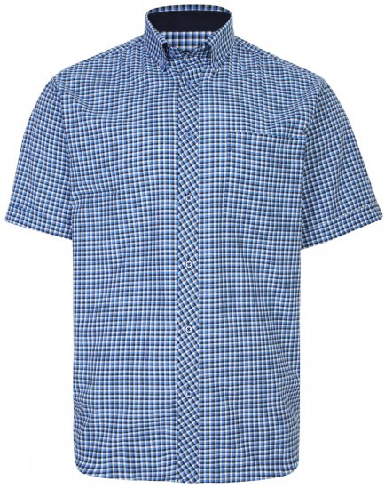 Kam Jeans 6219 Short sleeve Shirt Navy - Camisas - Camisas Homem Tamanhos Grandes