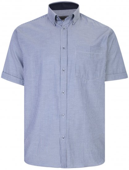 Kam Jeans 6224 Short sleeve Shirt Navy - Camisas - Camisas Homem Tamanhos Grandes