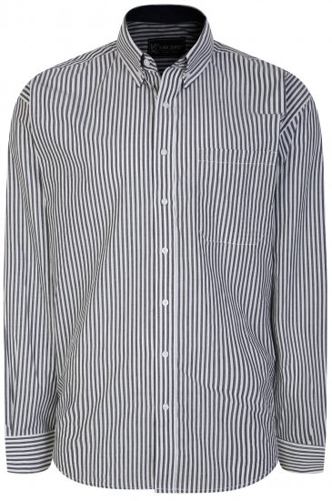 Kam Jeans 6245 Long Sleeve Shirt Navy - Camisas - Camisas Homem Tamanhos Grandes