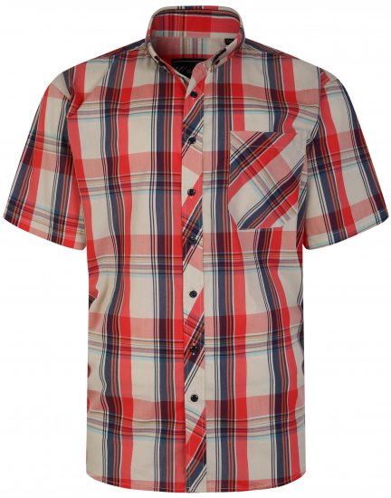 Kam Jeans 6255 Short sleeve Shirt Multi colour - Camisas - Camisas Homem Tamanhos Grandes