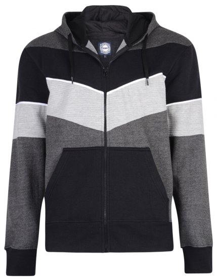 Kam Jeans 7004 Charcoal - Sweatshirts & hoodies - Sweatshirt & Camisolas com Capuz tamanhos grandes