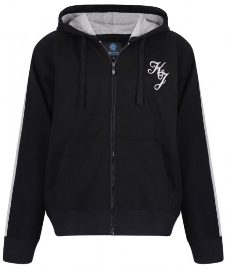 Kam Jeans 7005 Hoodie Black - Sweatshirts & hoodies - Sweatshirt & Camisolas com Capuz tamanhos grandes