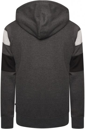 Kam Jeans 7068 Cut & Sew Over Head Hoody Charcoal - Sweatshirts & hoodies - Sweatshirt & Camisolas com Capuz tamanhos grandes