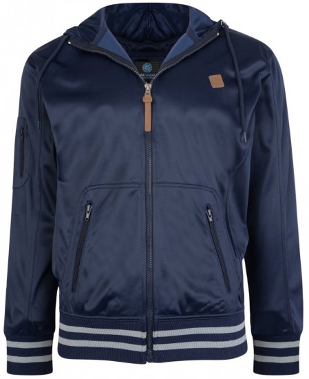 Kam Jeans 799 Tricot Hoody Navy - Sweatshirts & hoodies - Sweatshirt & Camisolas com Capuz tamanhos grandes