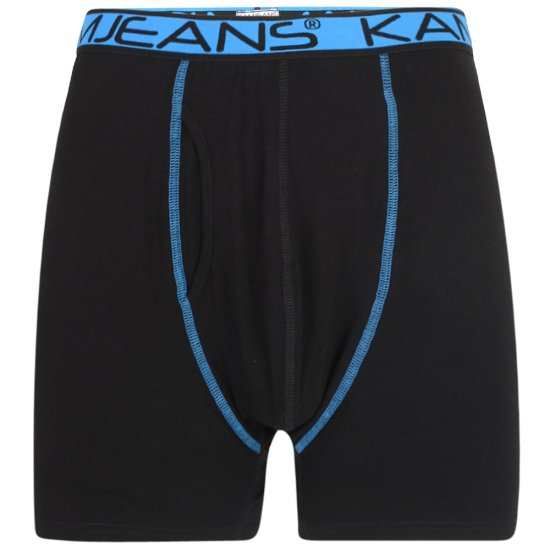 Kam Jeans Boxershorts Black and Navy 2-Pack - Roupa Interior & natação - Roupa interior Homem Tamanhos Grandes