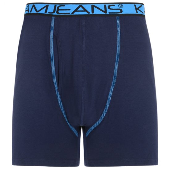 Kam Jeans Boxershorts Black and Navy 2-Pack - Roupa Interior & natação - Roupa interior Homem Tamanhos Grandes