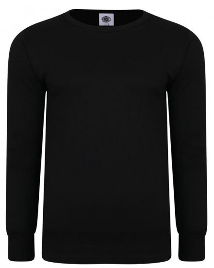 Kam Jeans 832 LS Thermal T-Shirt Black - Roupa Interior & natação - Roupa interior Homem Tamanhos Grandes