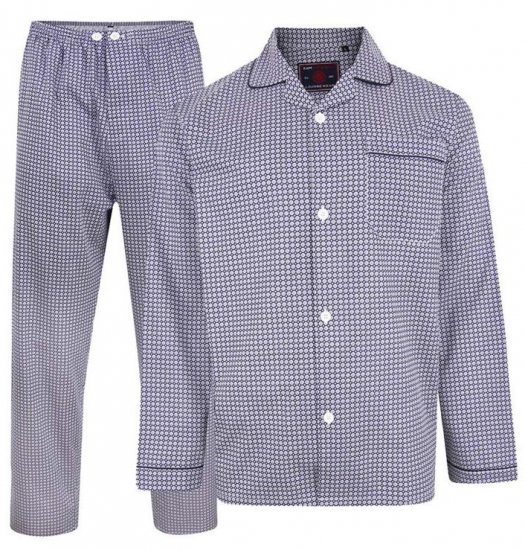 Kam Jeans 879 Dobby Print Pyjama Set - Roupa Interior & natação - Roupa interior Homem Tamanhos Grandes