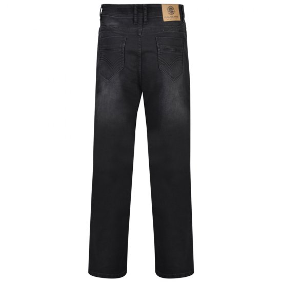 Kam Jeans Alonso Black Used - Jeans & calças - Jeans & Calças Tamanhos Grandes Homem