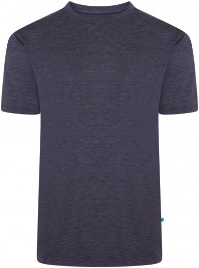Kam Jeans AP001 XT Active Performance Marl Tee Indigo - T-shirts - T-shirts Homem Tamanhos Grandes