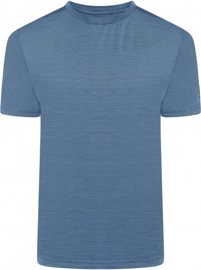 Kam Jeans AP001 XT Active Performance Marl Tee Royal Blue - T-shirts - T-shirts Homem Tamanhos Grandes