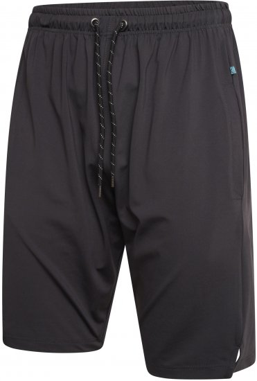 Kam Jeans AP004 Active Performance Shorts Charcoal - Calças & calções de fato de treino - Calças de Fato de Treino Tamanhos Grandes 