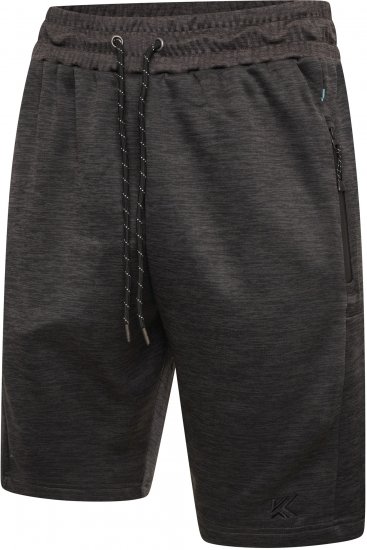 Kam Jeans AP005 Active Performance Marl Shorts Charcoal - Calças & calções de fato de treino - Calças de Fato de Treino Tamanhos Grandes 