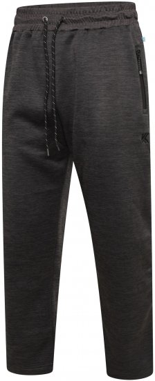 Kam Jeans AP006 Active Performance Marl Jog Pants Charcoal - Calças & calções de fato de treino - Calças de Fato de Treino Tamanhos Grandes 