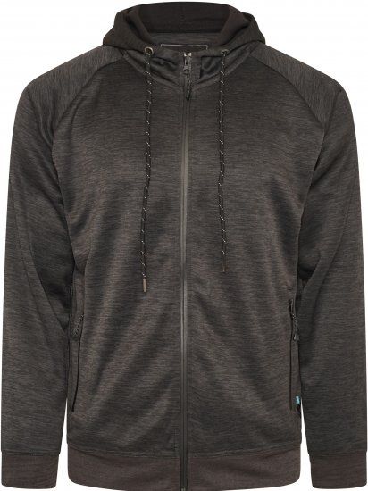 Kam Jeans AP008 Active Performance Hoody Charcoal - Sweatshirts & hoodies - Sweatshirt & Camisolas com Capuz tamanhos grandes