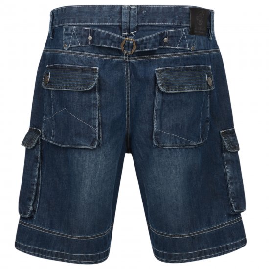 Kam Jeans Francis Dark Used - Calções - Calções Homem Tamanhos Grandes