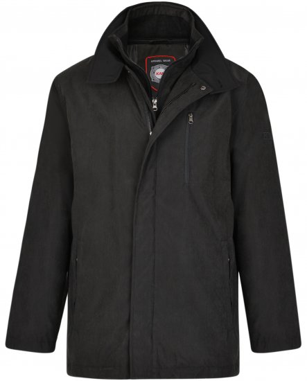 Kam Jeans KV111 Smart Casual Jacket Black - Casacos - Casacos Homem Tamanhos Grandes